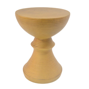 16" Ribbed Outdoor Accent Table