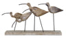 Wooden sea bird sculpture 13"l