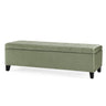 Wendover Elegant Tufted Storage Bench With Lift-Up Top And Birch Wood Legs