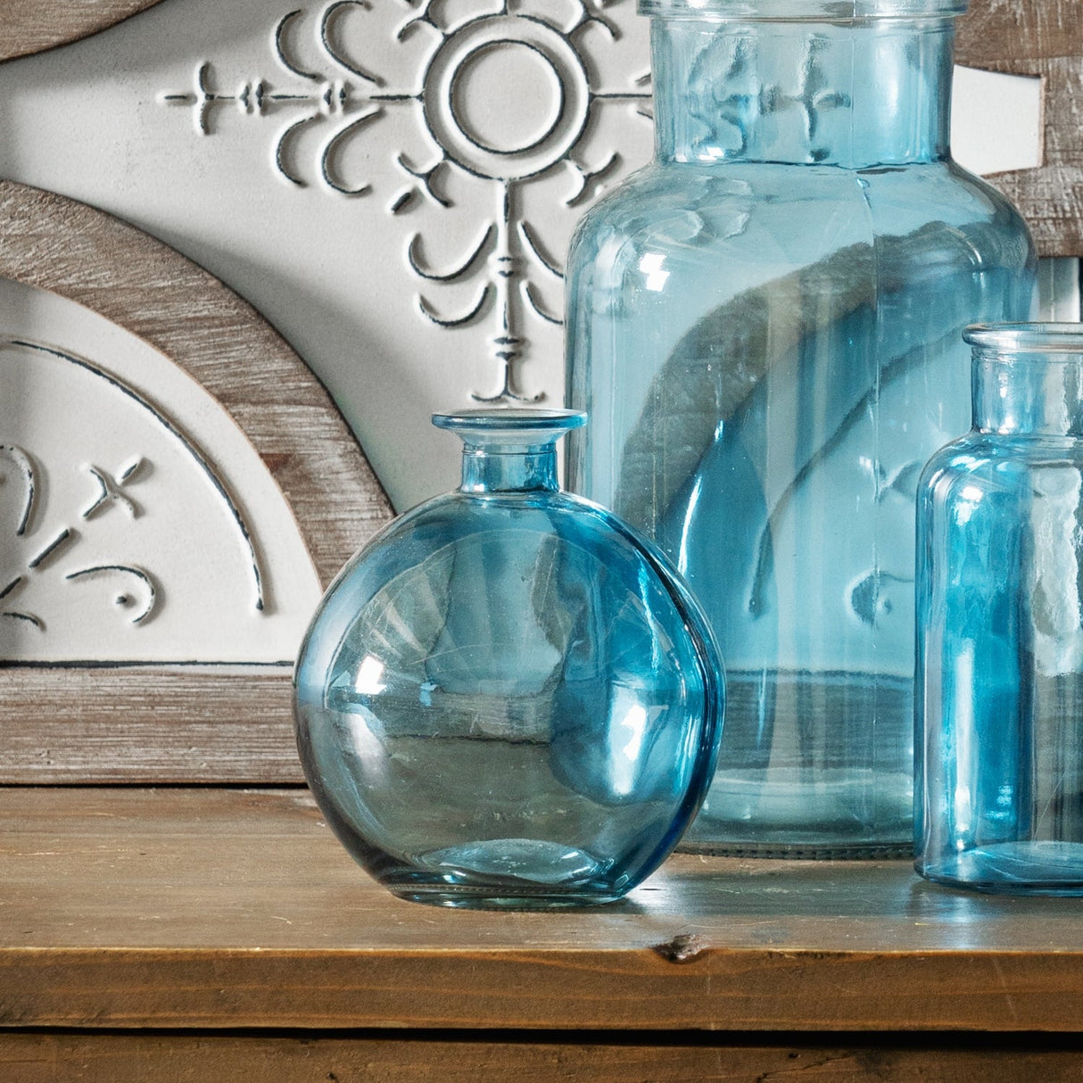 Glass Bubble Vase (Set of 2)