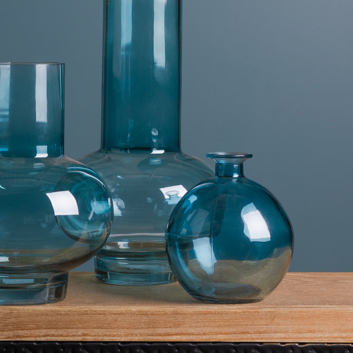Glass Bubble Vase (Set of 2)