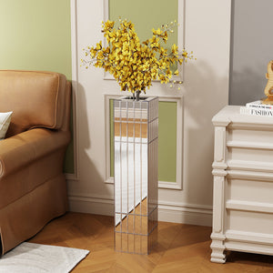 Tall Floor Vase 29.92" Mirrored Floor Vase for Home Decor