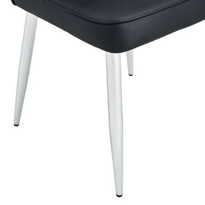 Modern Minimalist Dining Chairs With Metal Legs