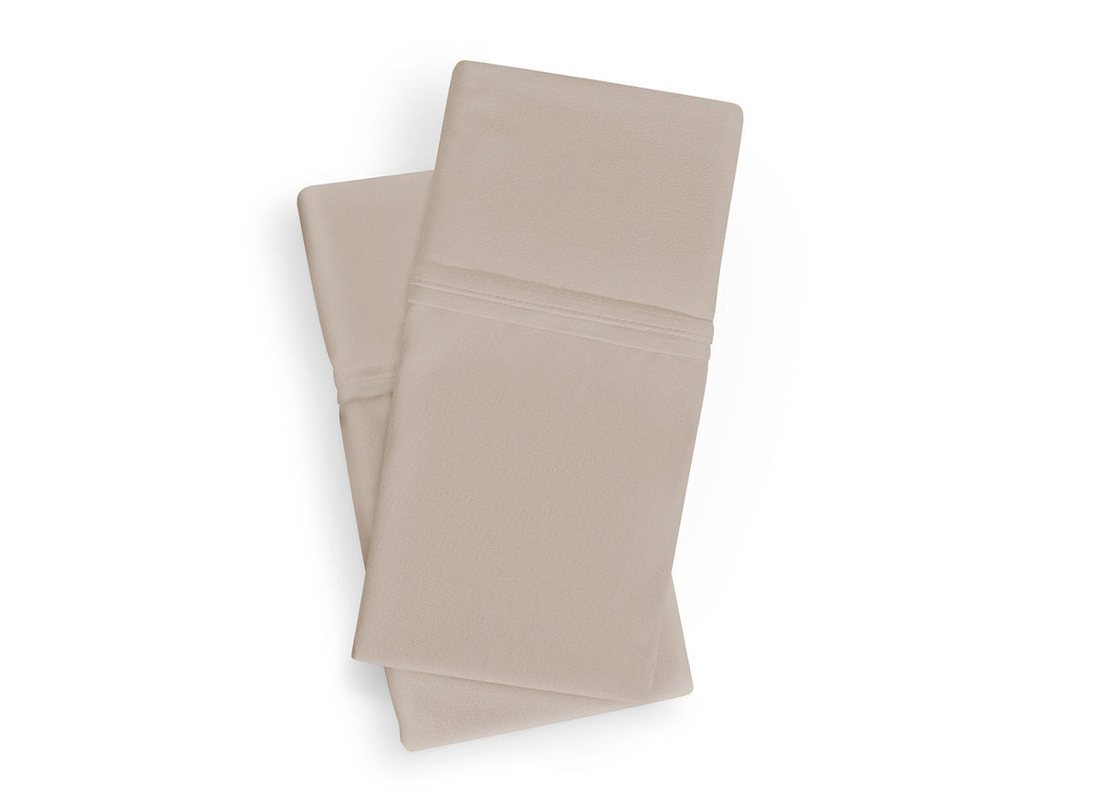 BedGear Dri-Tec King Pillowcase Set, Beige