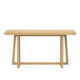 59.84'' Console Table, Stylish Rectangular Entryway Table, Outdoor Console Table for Patio, Natural