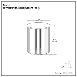 Demy - Handcrafted Metal Accent Table