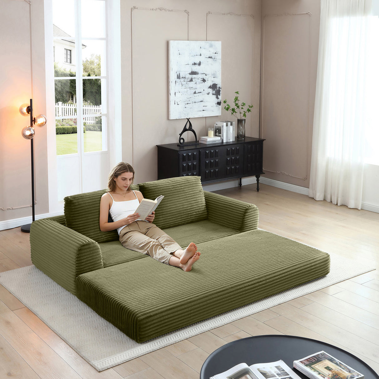 2-in-1 Folding Convertible Sofa Bed