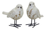 Bird-figurine-with-carved-floral-design-(set-of-2)-Figurines