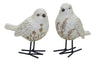 Bird-figurine-with-carved-floral-design-(set-of-2)-Figurines