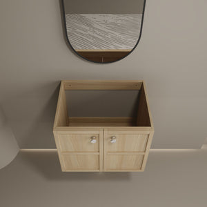 Modern Wall Mounted Bathroom Vanity With Soft Closing Doors