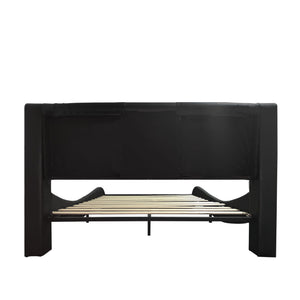 Platform Bed Frame With LED Lighting, tooth Music, Vibration Massage