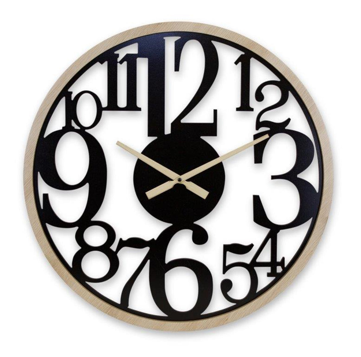 Oversized number wall clock 23.5"d