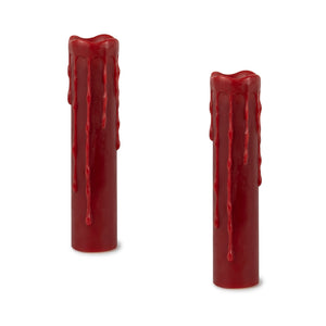 Red-LED-Dripping-Wax-Designer-Candle-with-Remote-(Set-of-2)-Candles