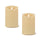 Cream-Simplux-LED-Designer-Wax-Candle-with-Remote-(Set-of-2)-Candles