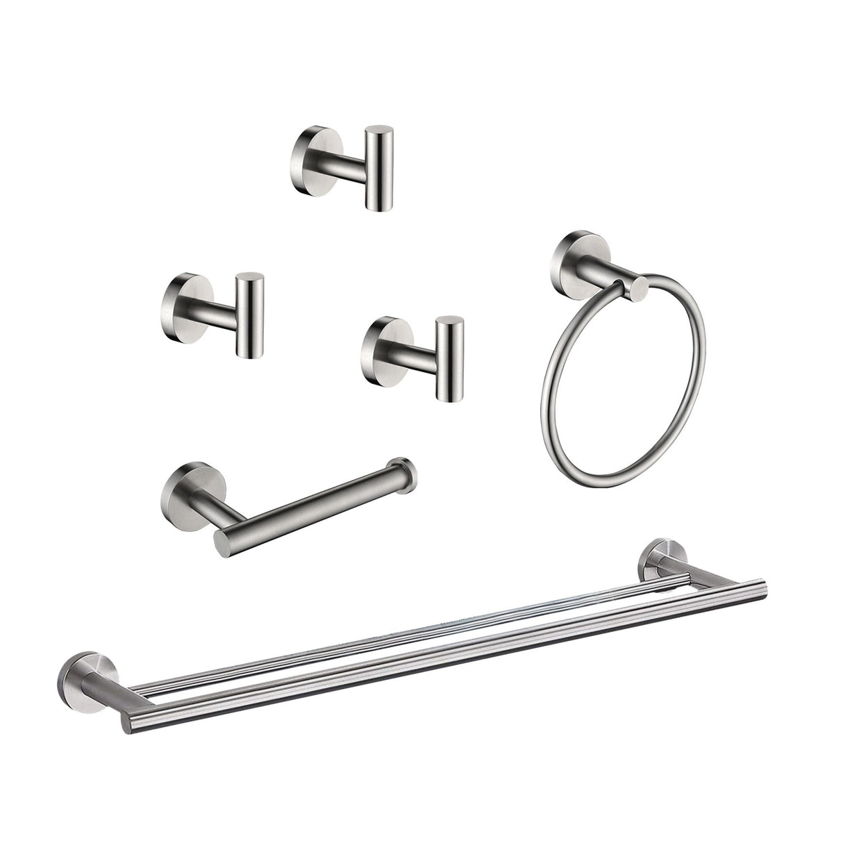 6-Pieces Bathroom Hardware Accessories Set