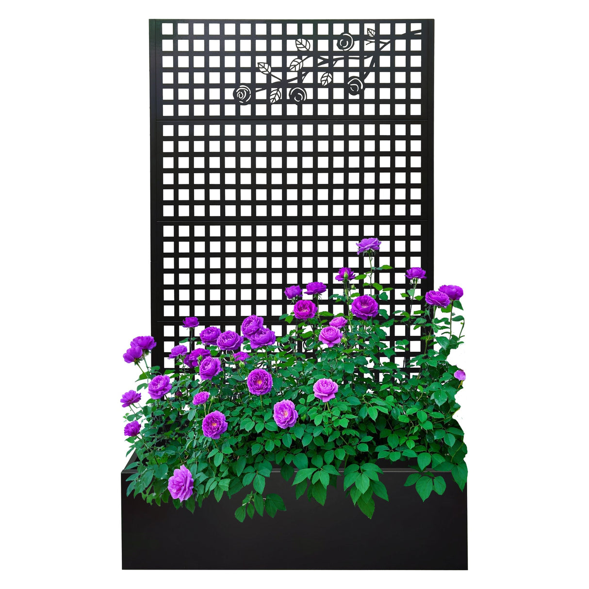 Metal Planter Box with Trellis