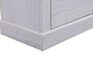 Terra - TV Stand Console With Fireplace - White Walnut