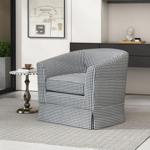 Zeniqua Upholstered Swivel Chair With Loose Cover