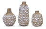Leaf-print-vase-with-wood-design-(set-of-3)-Vases