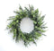 Mixed eucalyptus leaf foliage wreath with twig accents 29"d