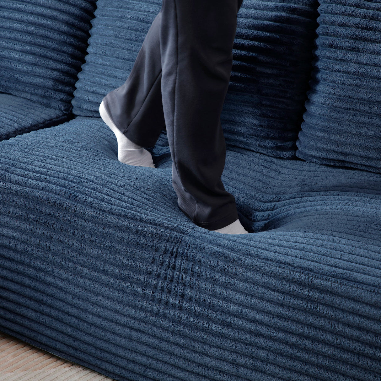 105'' Modular Sectional Sofa with Deep Seat and Chaise