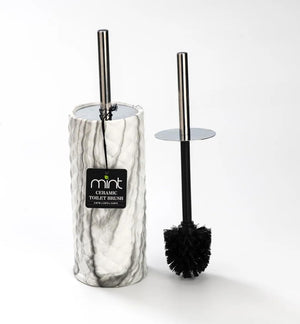 Chrome Marble Ceramic Toilet Brush