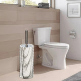 Chrome Marble Ceramic Toilet Brush