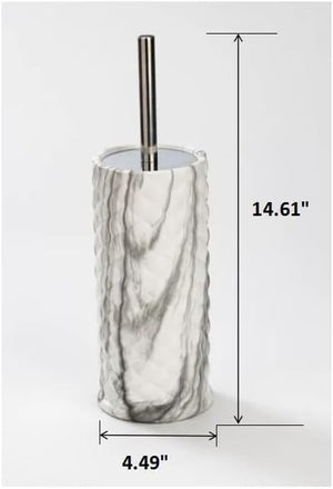 Chrome Marble Ceramic Toilet Brush