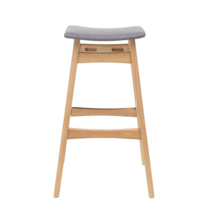 Modern Bar Stool Set With Upholstered Seating