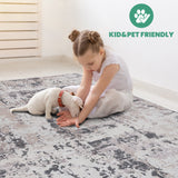 NAAR MARFI Collection Abstract Non-Shedding and Stain Resistant Area Rug