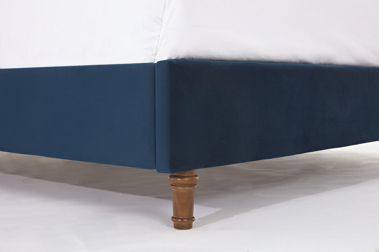 Luxury Wingback Upholstered Bed Frame
