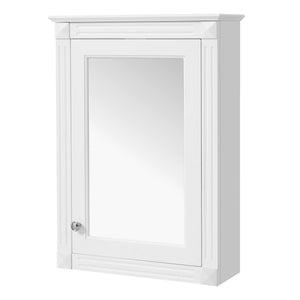 Wall Mounted Bathroom Storage Medicine Cabinet with Mirror - Black or White