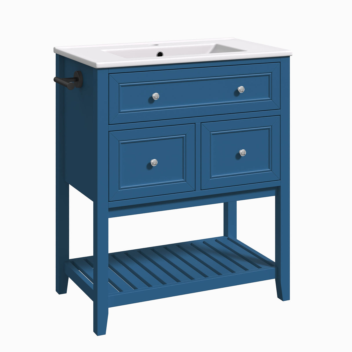 30" Navy Blue Bathroom Vanity