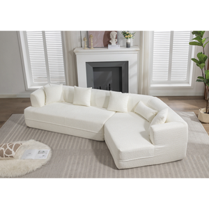 Modular Sofa Modern Minimalist Style Creamy-White