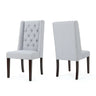 Sophisticated Tufted Dining Chair With High Back Design