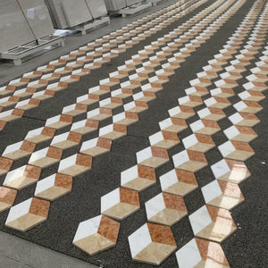 Hexagon Water Tiles For Floor And Wall (Set of 12)