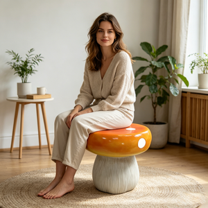 Mushroom Resin Model Stool