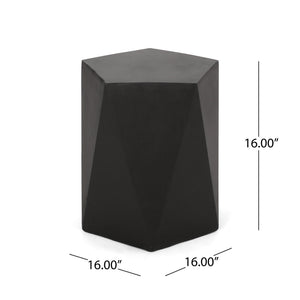Side Table With Geometric Design