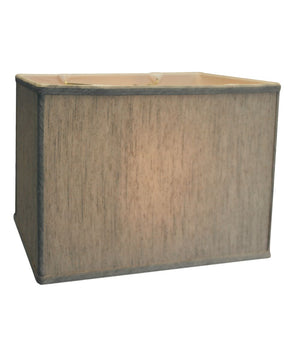 14"W x 10"H Rectangular Drum Lampshade Softback Textured Oatmeal