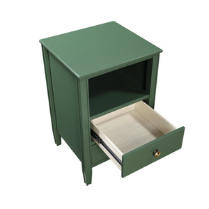 Winston 2-Drawer Storage Nightstand in Vintage Green
