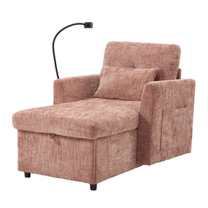 Multifunctional Recliner Sofa with Storage and Phone Bracket