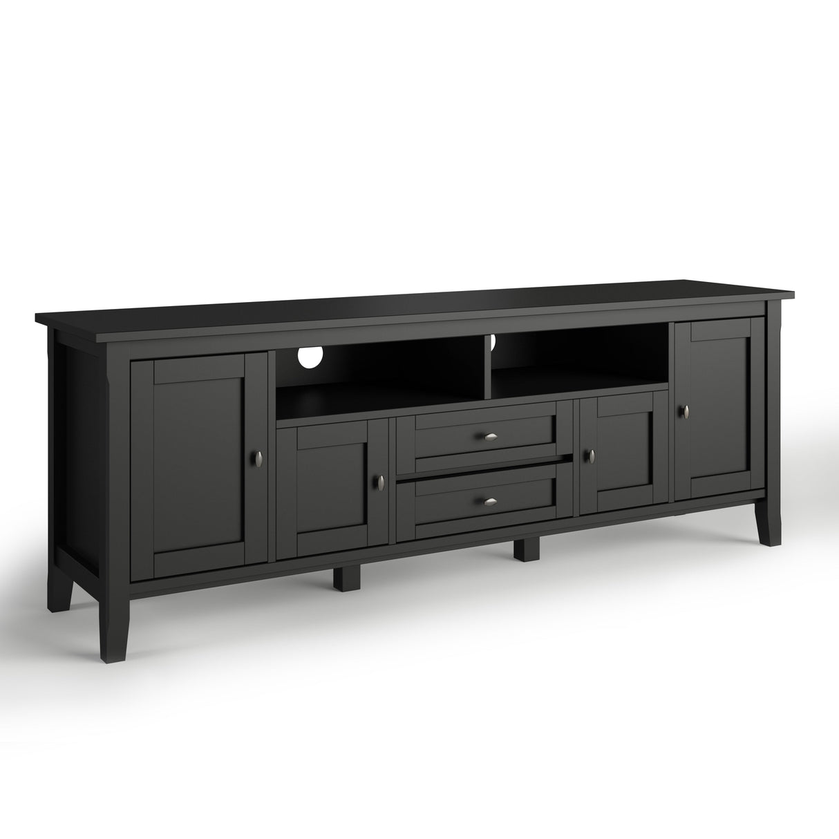 Warm Shaker 72" TV Media Stand - Black