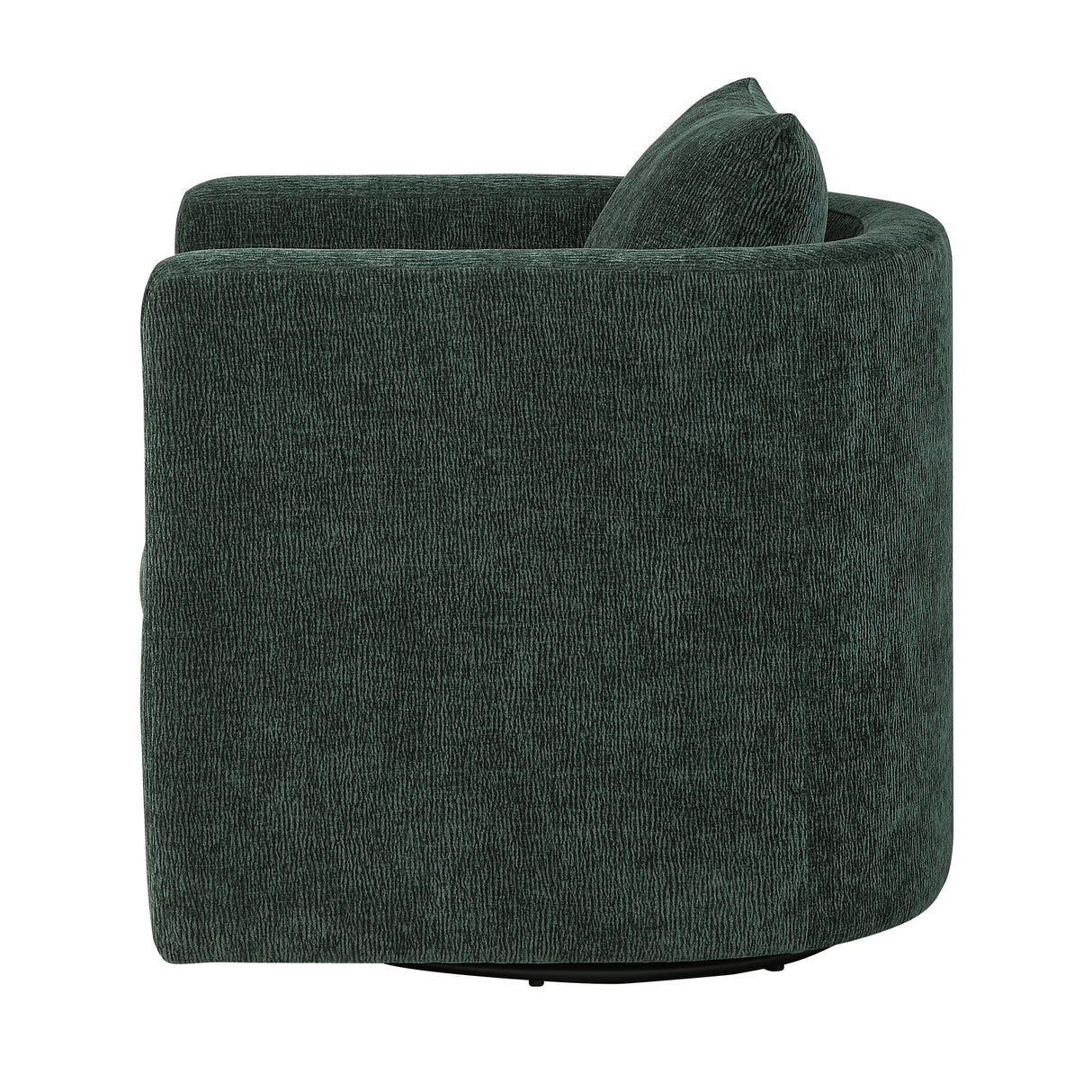 Sutton Light Grey Performance Fabric Swivel Barrel Chair
