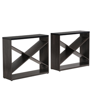 Modern X-Frame Console Table – Elegant Entryway and Office Storage