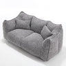 Comfortable Dual Beanbag Chair With High Resilience Foam Core For 2 People