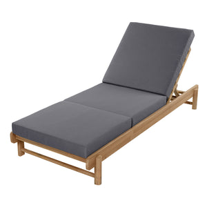 Light Teak Acacia Wood Chaise Lounge Set