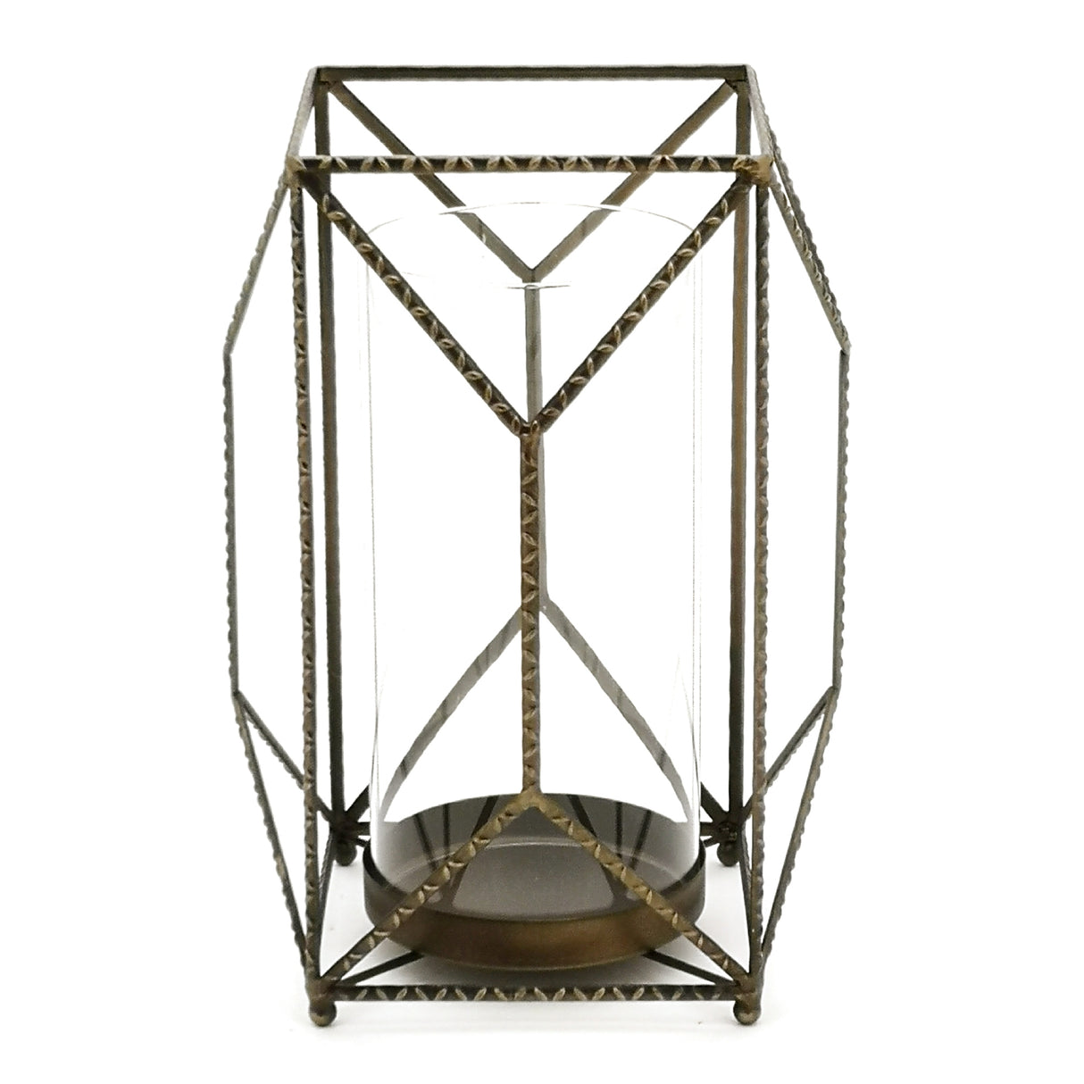 Geometric-Candle-Holder-with-Glass-Hurricane-Candle-Holders