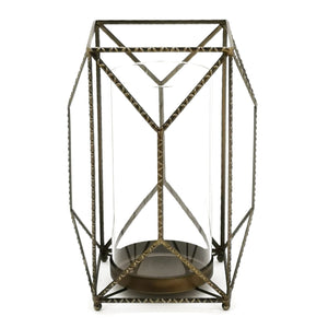 Geometric-Candle-Holder-with-Glass-Hurricane-Candle-Holders