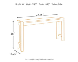 Torjin - Long Counter Table - Dark Brown