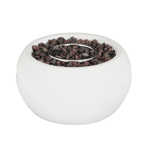 Patio MGO Propane Fire Pit, 40,000 BTU, White